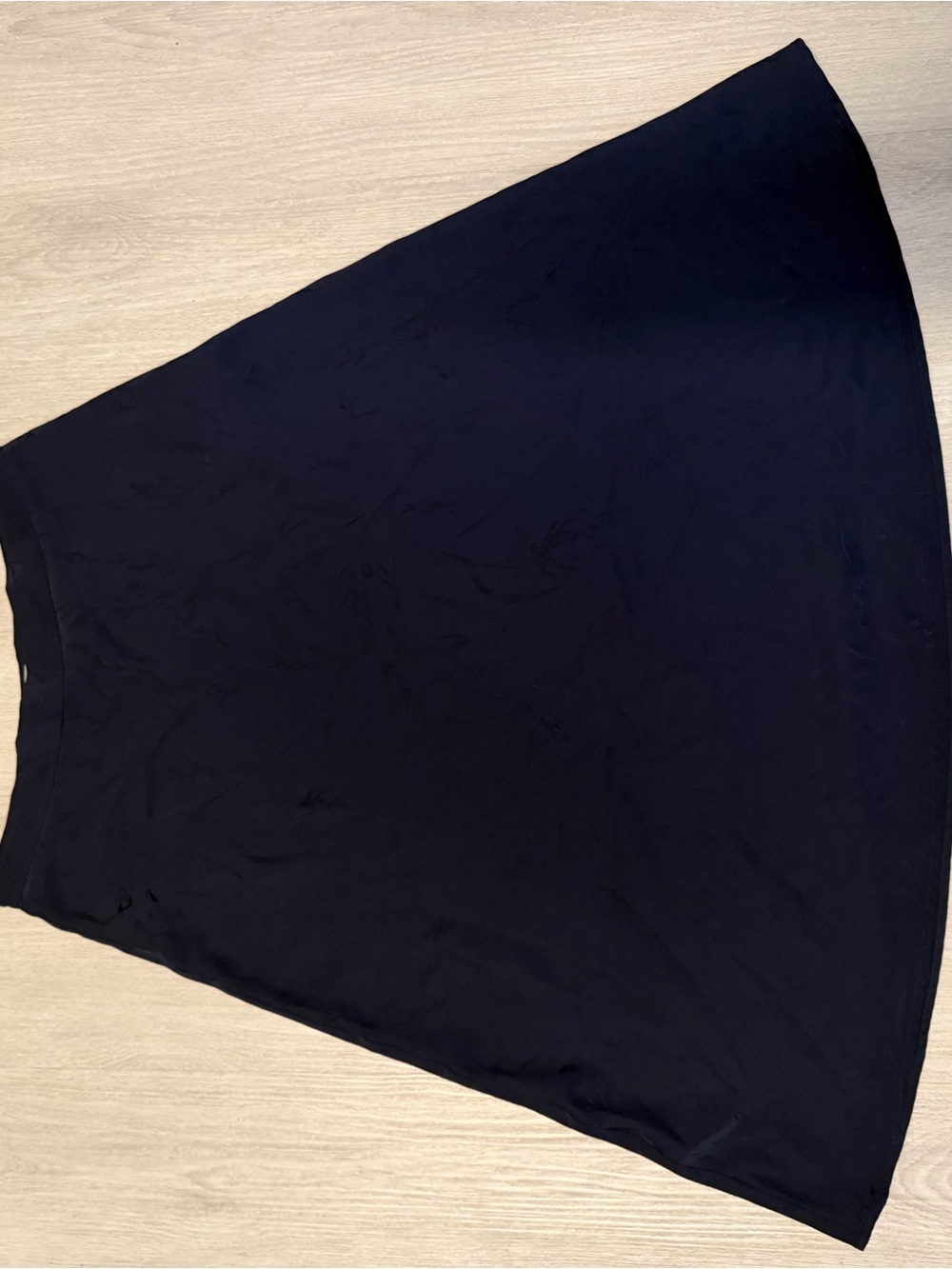 H&M Black A-Line Midi Skirt